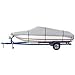 The Amazing Quality Dallas Manufacturing Co. 600 Denier Grey Universal Boat Cover - Model E - Fits 20'-22' - Beam Width to 100