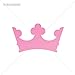 Sticker Royal Crown durable Boat luxury old royal wall (16 X 8,92 Inches) Pink