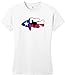 Bass Fishing Gift Texas Home State Pride Juniors T-Shirt Medium White