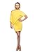 Women's Plus Boat Neck Off Shoulder Asymmetric Lounge Cover-Up Tunic Mini Dress (1X)