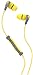 Skullcandy Method In-Ear Sweat Resistant Sports Performance Earbud, Yellow and Gray