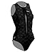 Cressi Ladies 2mm Thermic One-Piece Zip Up Swim Suit for All Water Sports Swimming, Snorkeling etc. (Small, Black)