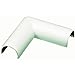 Wiremold Company C16 Plastic Flat Elbow Cord Cover, White