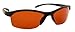 Sea Striker Wave Runner Polarized Sunglasses with Black Frame and Vermillion Lens (Fits Medium to Large Faces)
