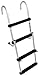 Windline FDL-4B Marine Removable Folding Pontoon Boat Ladder with 4 Plastic Steps