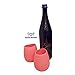 Ramini Brands Silicone Wine Glasses - Bonus Wine and Spirits Recipes - Lifetime Guarantee - Unbreakable Reusable Cups - Perfect for Camping Sailing Fishing Parties Tailgating - Set of 2 (Pink)