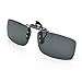 Besgoods Cycling Sport Polarized Clip-on Flip up Metal Clip Sunglasses Lenses Glasses Unbreakable Driving Fishing Outdoor (Black)
