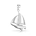 Bling Jewelry 925 Sterling Silver Bon Voyage Nautical Sea Ship Sailboat Pendant