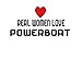 REAL WOMEN LOVE POWERBOAT Decal Car Laptop Wall Sticker