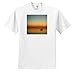 ts_214461 Florene - Boats And Sunsets - Print of Sailboat Moored Out In Multicolor Reflecting Sunset - T-Shirts