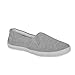 Twisted Women's Lex Classic Canvas Double Gore Slip-On Sneaker - GREY, Size 10