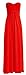 Fashion 4 Less Women's Strapless Bandeau Boobtube Bow Maxi Dress ML-US(8-10) Red