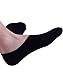 Jays Sport Men's Cotton Boat Shoe Socks, Lge Silicon Heel Grip, 3 Pack, Black