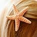 Hinterland Trading Sugar Starfish Bridal Veil Hair Clip, Set of 5