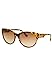 Diesel DL00135756P Cat-Eye Sunglasses,Brown,57 mm