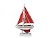 Handcrafted Nautical Decor Pacific Sailer Red/Red Sails 9