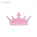 Vinyl Stickers Decals Vinyl King Crown Garage home window jeweled luxury interior empire (8 X 4,32 Inches) Pink