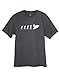 ShirtLoco Men's Evolution Of Man To Jetski Rider T-Shirt, Smoke Gray Medium
