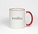 #cobia - Funny Hashtag 11oz Red Handle Coffee Mug Cup