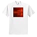 ts_214446 Florene - Boats And Sunsets - Print of Sailboat Under Full Red Moon And Water - T-Shirts