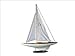 Handcrafted Model Ships Dragon 40 - 6 Waverunner Dragon Keelboat 40 in. Tall Sail boat Decorative Accent