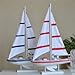 Eastern Mediterranean style craft sailing yacht decorations technology American Yacht model boat large