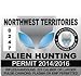 Alien Hunting Permit - Northwest Territories - 4