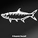 Tarpon (White - Reverse Image - Large) Decal/Sticker - Saltwater Fish Collection