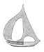 Deco 79 Aluminum Sail Boat, 24 by 20-Inch