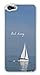 Sail Boat Sailing Nautical Snap-On Cover Hard Plastic Case for iPhone 5/5S (White)