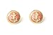 Nautical Anchor Stud Earrings Pink Gold Tone EB16 Yacht Sailor Maritime Post Fashion Jewelry