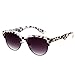 TomYork Women's classical fashion retro Visible perspective rate 99.9£¨£¥£©uv400 sunglasses(C4A)