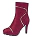 Laikakingdom Suede High Heels Fahsionable Shoes Design For Women(7 B(M) US, Red)