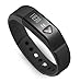 Pro Track Ultra Bluetooth Activity Tracker Wristband Fitness Pedometer compatible with iPhone Android Galaxy Smart Phones (Black)