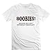 Male Short Sleeve Boobies - Because You Can't Motorboat Personality T Shirts White