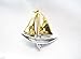 Danecraft Gold - Plated Sailboat Nautical Pin Brooch