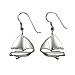 Sterling Silver Full Sails Sailboat Wire Earrings