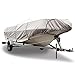 Budge 300 Denier Boat Cover fits Fish and Ski Boats / Pro Style Boats B-300-X4 (16' to 18.5' Long, Gray)