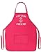 Captain Awesome Funny Apron for Kitchen BBQ Barbecue Cooking Baking Crafting Gardening Two Pocket Apron for Sailing Boating Fishing Enthusiast Heliconia