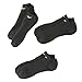 Nike Men's No Show Moisture Management Socks 3 pack (Large (Fits mens shoe size 8-12), Black)