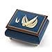 Vibrant Blue Sailboat Handcrafted Italian Music Box with 18 Note Tune-Swan Lake