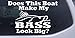 8in X 5.3in White -- Does This Boat Make My Bass Look Big Funny Hunting And Fishing Car Window Wall Laptop Decal Sticker