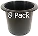 8 pack of 2 7/8 Black Cup Holder Wholesale bulk listing FREE SHIPPING