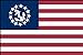 US Yacht Ensign Flag Sticker (us wave boat)