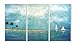 The Stupell Home Décor Collection Azure Breeze 3-Piece Triptych Wall Plaque Set