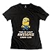 Awesome Minions Look Women's Short Sleeve Tshirts Size M Black