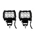 Nilight® 2 X 18w 6 Cree LED Spot Driving Fog Light Led Work Light Bar Mounting Bracket for SUV Boat 4x4 Jeep Lamp