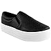 Fashion Thirsty Womens High Skaters Flatform Sneakers Slip On Plimsolls Pumps Shoes Size 5