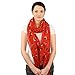 Summer Nautical Sailing Yacht Sail Boat Scarf Wrap Shawl Cover Up Tie Loop Red