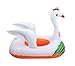 Kangkang@ White Swan Ride-on Pool Toys for Kids Inflatable Floats Children Swimming Circle Swim Ring Goose Modelling Ring Sat Boat Yacht Bb Underarm Circle